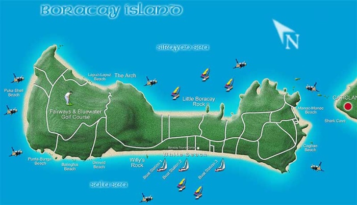 map of boracay